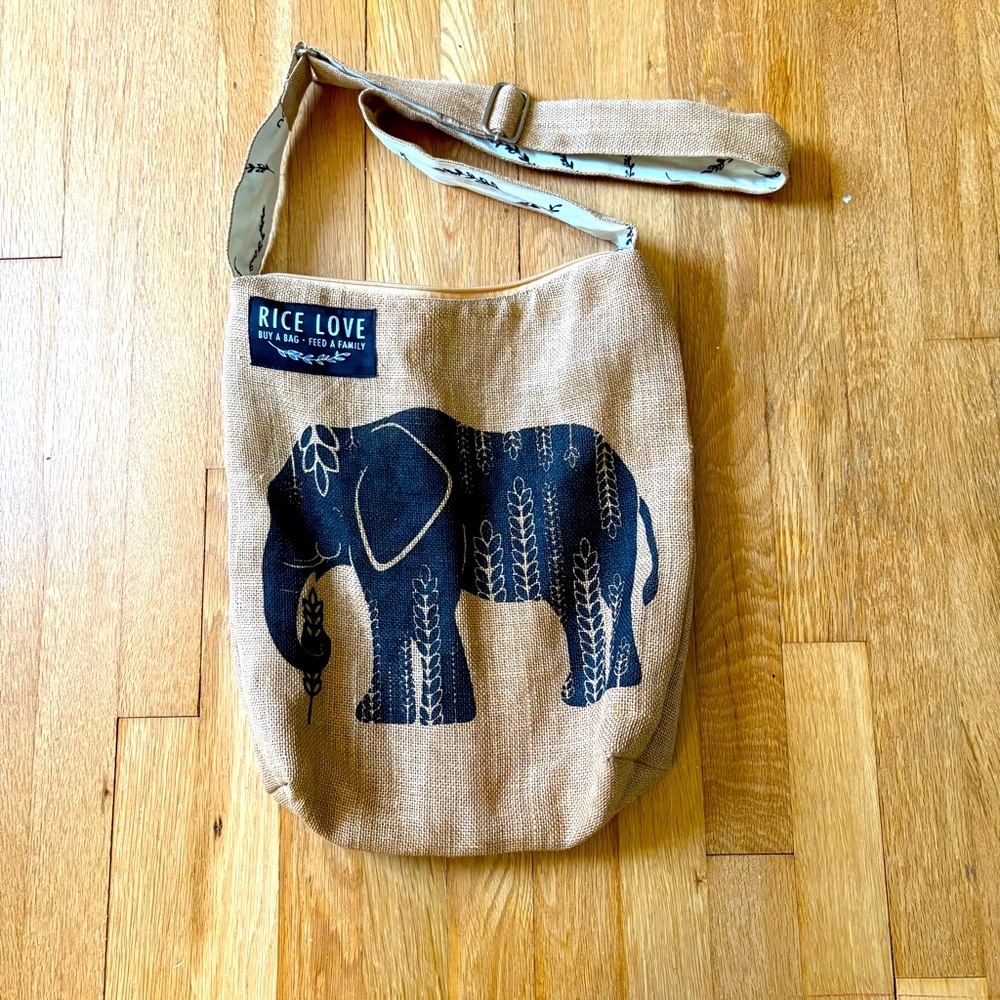 RICE LOVE bag with elephant